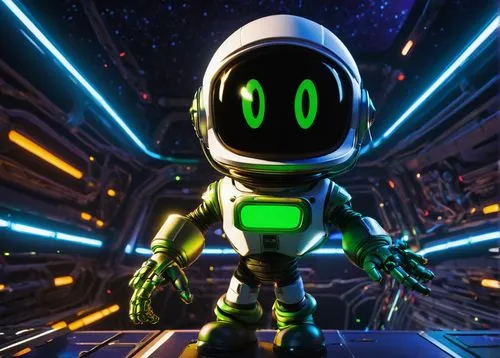 robotboy,lightyear,robonaut,3d render,spaceland,elec,robot in space,clank,cyberstar,bomberman,toonami,3d rendered,tron,robotlike,holobyte,alien warrior,droid,lost in space,tiberium,spaceward,Illustration,Children,Children 05