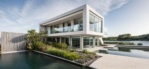 house by the water,modern house,modern architecture,dunes house,house with lake,pool house,residential house,luxury property,danish house,summer house,cube house,glass facade,cubic house,residential,l