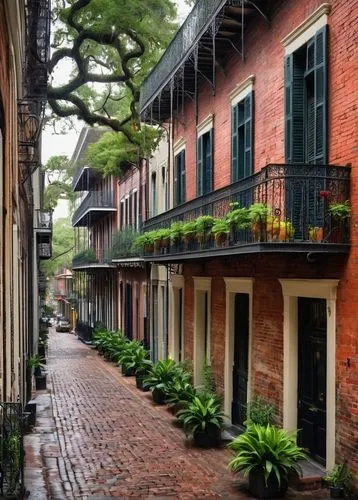 french quarters,new orleans,savannah,neworleans,lalaurie,nola,dumaine,cesnola,natchez,row houses,lafitte,marigny,maurepas,bienville,mainieri,historic old town,marignac,fernandina,townhouses,old linden alley,Illustration,Paper based,Paper Based 21