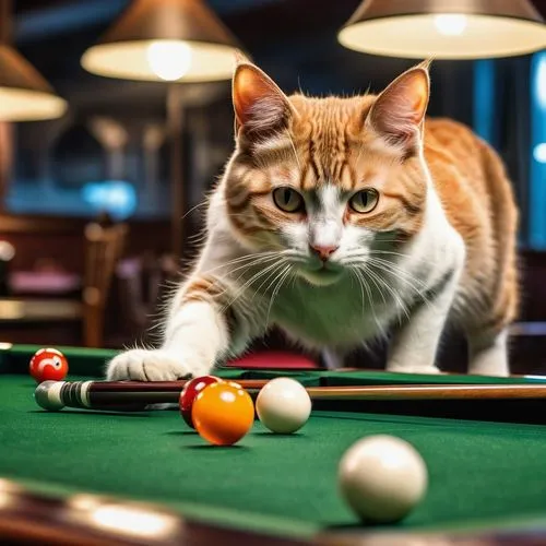 snooker,english billiards,pool player,billiards,billiard,pocket billiards,bar billiards,billiard ball,nine-ball,billiard table,cats playing,carom billiards,eight-ball,billiard room,vintage cats,american bobtail,american shorthair,toyger,cue stick,vintage cat,Photography,General,Realistic