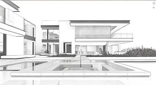 house drawing,3d rendering,modern house,garden elevation,architect plan,residential house,modern architecture,landscape design sydney,archidaily,arq,glass facade,technical drawing,floorplan home,house