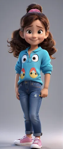 agnes,cute cartoon character,girl in overalls,3d model,lilo,girl in t-shirt,3d figure,cartoon character,girl with cereal bowl,disney character,3d rendered,3d albhabet,3d render,3d modeling,b3d,cgi,lori,bob,plus-size model,cinema 4d,Photography,General,Realistic