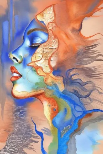 watercolor paint strokes,uvi,glass painting,digital artwork,fluidity,digital art,Illustration,Paper based,Paper Based 24