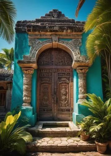 chucun,tulum,puertas,puerta,palmilla,porta,tropical house,palapa,portal,zanzibar,mesoamerican,entrada,casitas,greek island door,mayakoba,artemis temple,garden door,yucatan,hacienda,front door,Photography,Documentary Photography,Documentary Photography 09