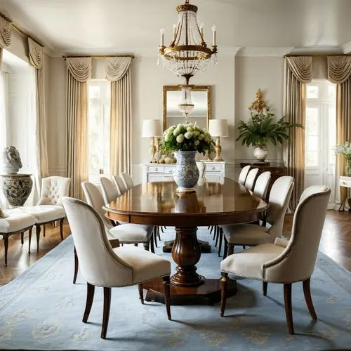 dining room table,dining room,dining table,breakfast room,hovnanian,gustavian,tablescape,highgrove,tureens,baccarat,opulently,berkus,furnishings,interior decor,table setting,victorian table and chairs,upholsterers,lanesborough,decoratifs,upholstering