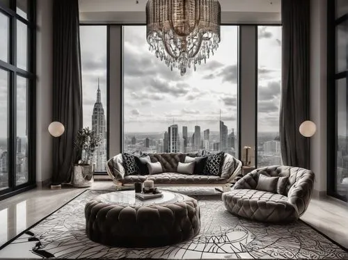 penthouses,apartment lounge,livingroom,living room,luxury home interior,contemporary decor,sitting room,modern decor,great room,opulently,modern living room,interior design,damac,luxuriously,interior decor,minotti,balmain,luxury property,luxe,sky apartment,Illustration,Black and White,Black and White 11