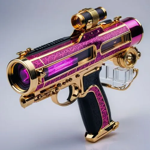 popgun,gjallarhorn,pink vector,hawkmoon,uzi,astrascope,grafer,raygun,tower pistol,smg,smigun,colt,blaster,autocannon,minigun,aigbogun,parabellum,pistol,purpureum,caliber,Photography,General,Realistic