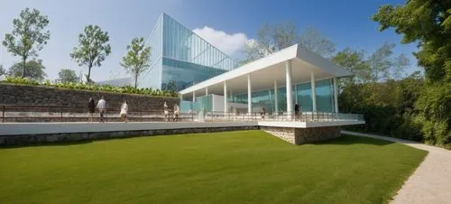 glass facade,glass wall,structural glass,cube house,glasshouse,glucksman,Photography,General,Realistic