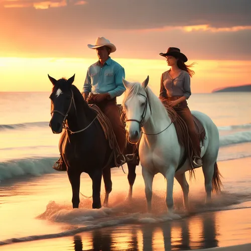 a couple of people riding on the back of horses,guanacaste,vaqueros,horseriding,western riding,horse riders,mazatlan