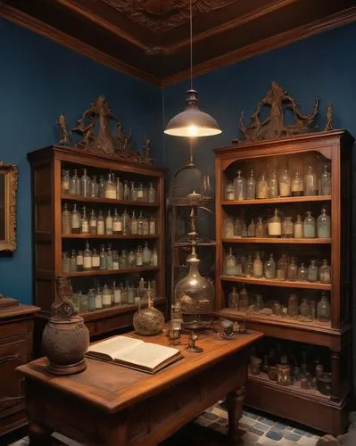 apothecary,bannack assay office,china cabinet,assay office in bannack,candlemaker,pharmacy,potions,cabinets,preserved food,homeopathically,a museum exhibit,reagents,cabinet,medicinal materials,pantry,consulting room,dolls houses,herbarium,laboratory,wade rooms,Illustration,Retro,Retro 08