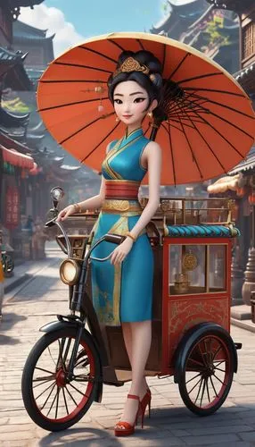 longmei,qibao,yangmei,mulan,guobao,tianxia,Unique,3D,3D Character