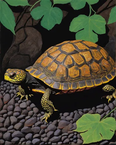 galápagos tortoise,box turtle,tortoise,ornate box turtle,eastern box turtle,macrochelys,terrapin,tortoises,gopher tortoise,trachemys,painted turtle,common map turtle,turtle pattern,trachemys scripta,illustration,land turtle,cyclura nubila,map turtle,turtle,desert tortoise,Art,Artistic Painting,Artistic Painting 09