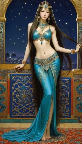 amphitrite,sirena,godward,rem in arabian nights,ariadne,nereids,Illustration,Realistic Fantasy,Realistic Fantasy 08