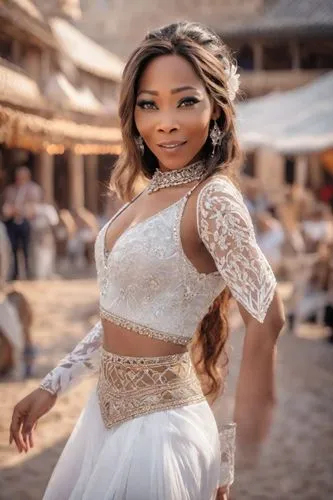 the woman in white clothes is posing for a picture,bonang,ashanti,rhoa,naledi,mahdawi,miss kabylia 2017,kouroussa,sherine,golden weddings,tinashe,ayanda,namibian,monifa,makinwa,thuli,saliyah,tshabalal