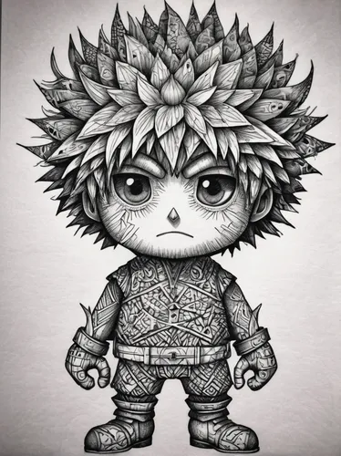 killua hunter x,hedgehog child,killua,katakuri,young hedgehog,hedgehog,prickle,monchhichi,urchin,chollo hunter x,pineapple head,hedgehog head,small pineapple,young pineapple,spiky,chibi,punk design,prickly,pubg mascot,puffer fish,Illustration,Black and White,Black and White 11