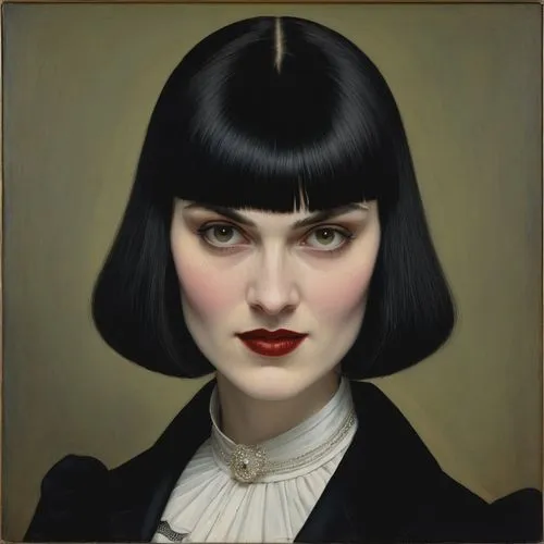 gothic portrait,tretchikoff,zatara,fantasy portrait,vampire woman,kisling,Art,Artistic Painting,Artistic Painting 02