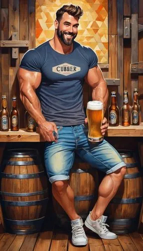 brawny,pub,barman,strongman,muscle icon,bartender,rugby player,macho,bavarian,unique bar,beer,i love beer,brewery,craft beer,pubg mascot,beer sets,diet icon,grog,scotsman,oktoberfest,Art,Artistic Painting,Artistic Painting 45