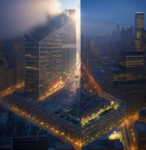 fai in modo che questi solidi diventino come un grattacielo americano a New York
,hudson yards,1 wtc,1wtc,world trade center,one world trade center,ground zero,wtc,tribute in light,urban development,s