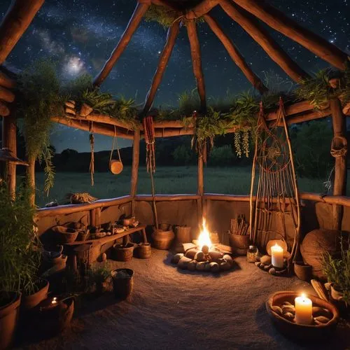 firepit,campfire,fire bowl,fire pit,cabana,romantic night,Photography,General,Realistic