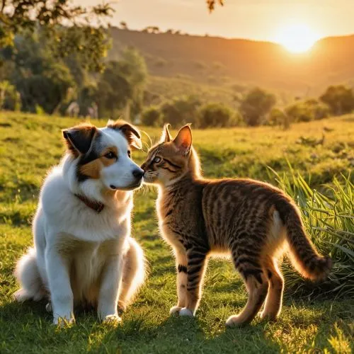 dog - cat friendship,dog and cat,welsh cardigan corgi,cute animals,love for animals,australian shepherd,shetland sheepdog tricolour,collies,petcare,the pembroke welsh corgi,companion dog,corgis,veterinarians,shetland sheepdog,companionship,pluess,dog shetland sheepdog,loving couple sunrise,pembroke welsh corgi,akitas,Photography,General,Realistic