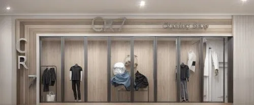 Clothing shop contain clothes and shoes,walk-in closet,armoire,wardrobe,garment racks,closet,room divider,women's closet,changing room,dress shop,cabinetry,showroom,vitrine,display window,boutique,pan