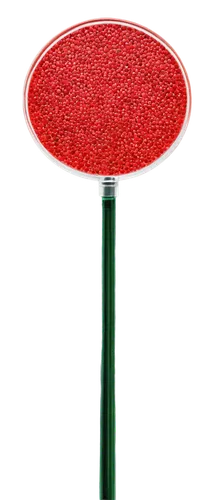 Red, transparent, small, round, glossy, reflective, solitary, centered, detailed texture, soft focus, shallow depth of field, bright color tone, isolated on transparent background.,table tennis racket