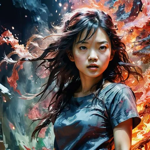 fire background,fire artist,world digital painting,flame spirit,kimchee,utada,fiery,digital painting,xiaofei,fire angel,sci fiction illustration,dragon fire,katniss,burning hair,mulan,fire and water,tsuneo,xiaomei,flame of fire,fire dancer,Conceptual Art,Oil color,Oil Color 18