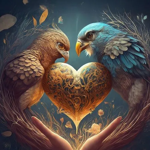 birds with heart,bird couple,love birds,for lovebirds,love bird,i love birds,birds love,lovebirds,eagle illustration,two hearts,couple boy and girl owl,lovebird,freedom from the heart,couple macaw,a h