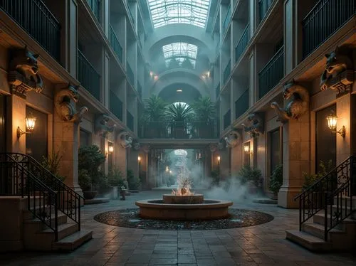 atriums,courtyards,theed,corridors,courtyard,carreau,dishonored,glyptotek,atrium,winter garden,passage,inside courtyard,riad,cryengine,galleria,crypts,3d render,streamwood,wintergarden,dreamfall