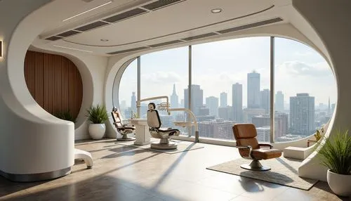 futuristic architecture,modern office,penthouses,spaceship interior,interior modern design,modern living room,modern room,modern decor,sky apartment,futuristic landscape,smartsuite,3d rendering,interior design,sky space concept,luxury bathroom,arcology,doctor's room,great room,consulting room,therapy room