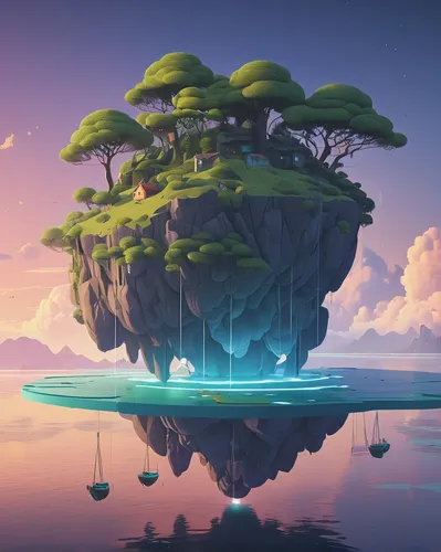 mushroom island,floating islands,floating island,mushroom landscape,islet,island suspended,an island far away landscape,islands,fantasy landscape,flying island,island,artificial island,futuristic landscape,uninhabited island,isolated tree,the island,tree mushroom,artificial islands,monkey island,3d fantasy,Illustration,Vector,Vector 05