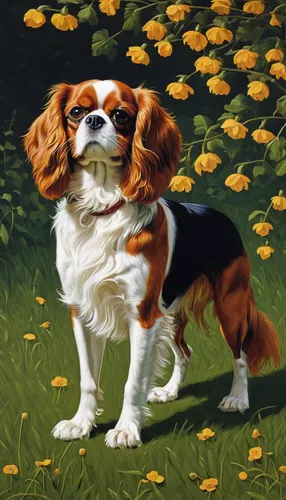 Compose a heartwarming poem about the loyalty of a Cavalier King Charles Spaniel.,cavalier king charles spaniel,king charles spaniel,kooikerhondje,japanese chin,tibetan spaniel,shih tzu,welsh springer