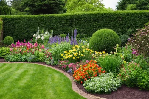 In a peaceful garden, a tired gardener finds solace in rejuvenating a depleted flower bed. Tell their story.,flower borders,floral border,summer border,flower border,landscape designers sydney,perenni