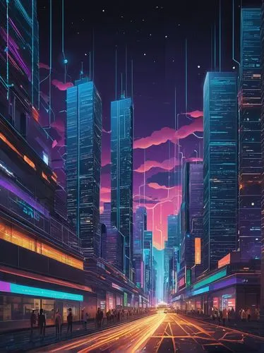 cybercity,cityscape,colorful city,cybertown,futuristic landscape,cyberscene,cyberpunk,city at night,metropolis,cyberia,cityzen,synth,cyberport,futuristic,cyberworld,fantasy city,cities,tokyo city,polara,hypermodern,Art,Artistic Painting,Artistic Painting 40