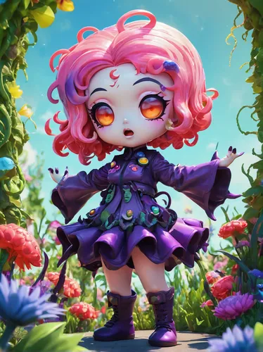 acerola,anemone hupehensis september charm,rosa 'the fairy,fae,acerola family,medusa gorgon,scandia gnome,rosa ' the fairy,malva,purple passionflower,evil fairy,anemone purple floral,purple dahlia,dahlia purple,garden fairy,vanessa (butterfly),purple anemone,violet head elf,maiden anemone,flower fairy,Illustration,Realistic Fantasy,Realistic Fantasy 47