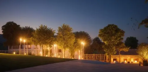 landscape lighting,landscape design sydney,3d rendering,qasr azraq,landscape designers sydney,caravanserai,the park at night,qasr al watan,school design,corten steel,render,archidaily,build by mirza g