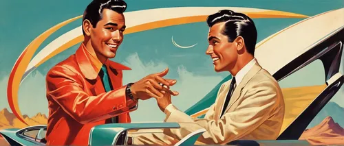 handshake icon,car dealer,retro 1950's clip art,vintage illustration,car sales,ford motor company,atomic age,automobile repair shop,edsel,buick y-job,telegram,fifties records,vintage art,vintage man and woman,car salon,retro diner,drive in restaurant,handshaking,opel captain,mercury,Illustration,Retro,Retro 12