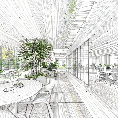 highlight the sustainable materials alone,daylighting,modern office,archidaily,sky space concept,school design,breakfast room,working space,ufo interior,greenhouse,food court,offices,conference room,i