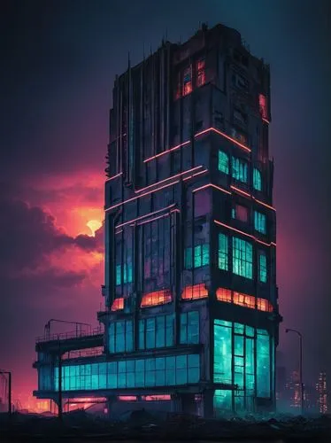 kurilsk,electric tower,tower block,vab,escala,cyberpunk,scampia,skyscraper,polara,luanda,norilsk,the skyscraper,antilla,cybercity,edificio,cyberport,the energy tower,hypermodern,pc tower,dzhumber,Art,Artistic Painting,Artistic Painting 51