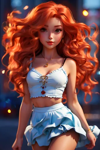 redhead doll,merida,female doll,ariel,fashion dolls,redheads,fashion doll,red-haired,dress doll,doll figure,doll dress,redhair,nami,3d figure,little mermaid,barbie doll,fantasy girl,designer dolls,dol