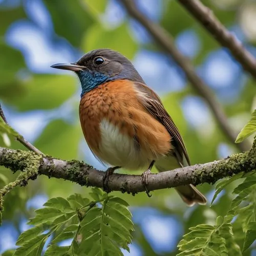 tickell's blue flycatcher,african dusky flycatcher,rufous,eastern bluebird,daurian redstart,redstart,common redstart,western bluebird,male bluebird,bluebird female,female eastern blue bird,european robin,indicatoridae,american robin,redstarts,tyrant flycatcher,flycatcher,cotinga,towheaded,turdus philomelos,Photography,General,Realistic