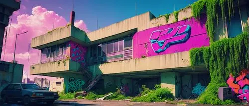 graffiti,scampia,fabrik,bca,pink flamingos,abandoned building,alleycat,emp,miami,graffitti,graecorum,barrault,corpus,graffiti art,grafitty,lair,pink vector,pinklon,depero,rez,Conceptual Art,Sci-Fi,Sci-Fi 28