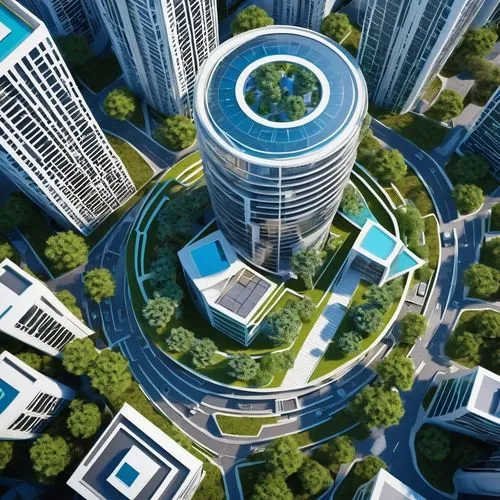 smart city,futuristic architecture,arcology,cybercity,microdistrict,terraformed,ecotopia,futuristic landscape,urban development,citydev,urbanization,cybertown,ecotech,megapolis,netzero,micropolitan,urban design,solar cell base,cleantech,aircell,Conceptual Art,Sci-Fi,Sci-Fi 10