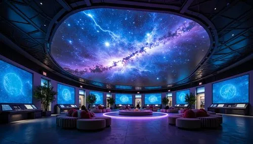 planetarium,planetariums,sky space concept,spaceship interior,starscape,ufo interior,universum,lobby,musical dome,imax,innoventions,futuristic art museum,spacescraft,movie theater,immenhausen,cosmos,observatory,spaceport,cosmos field,epcot ball