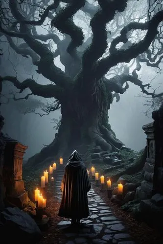 the dark hedges,magic tree,the roots of trees,fantasy picture,haunted forest,the mystical path,hall of the fallen,dark art,ebony trees and persimmons,tree of life,druid grove,celtic tree,druids,fantasy art,witch's house,halloween bare trees,burial ground,the branches of the tree,sacred fig,dark gothic mood,Photography,Fashion Photography,Fashion Photography 15