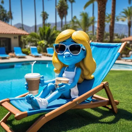 poolside,summer holidays,palm springs,sunscreen,cabana,beverly hills hotel,sunlounger,smurf figure,sunbeds,deckchair,summer floatation,agua de valencia,lounger,summer icons,to sunbathe,daiquiri,relaxing,piña colada,frozen drink,idyllic