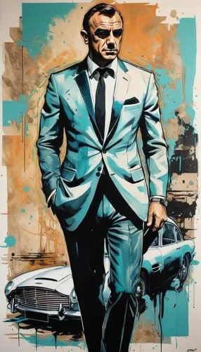 frank sinatra,black businessman,muhammad ali,james bond,gentleman icons,richard nixon,austin cambridge,a black man on a suit,cool pop art,al capone,bond,smoking man,60's icon,edsel,chuck,kingpin,streetart,businessman,modern pop art,falcon,Illustration,Realistic Fantasy,Realistic Fantasy 23