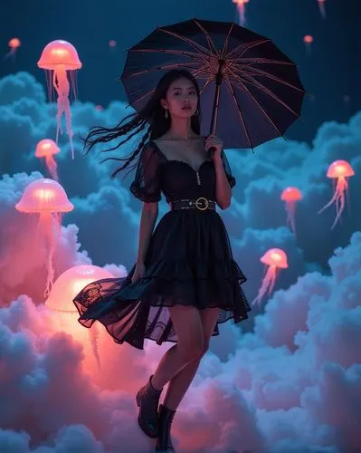 asian umbrella,umbrella,umbrellas,utada,huge umbrellas,ninagawa,Illustration,Realistic Fantasy,Realistic Fantasy 08