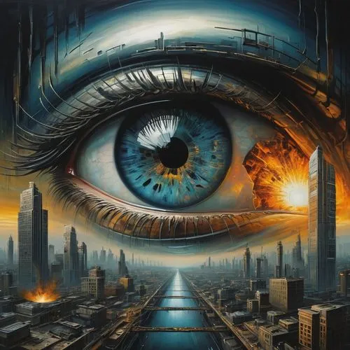 cosmic eye,adnate,eye,dystopias,ocular,precognition,robot eye,seye,eye cancer,eyeshot,dystopia,all seeing eye,eye ball,eyeful,abstract eye,the eyes of god,oil painting on canvas,third eye,astigmatism,extradimensional,Illustration,Realistic Fantasy,Realistic Fantasy 34