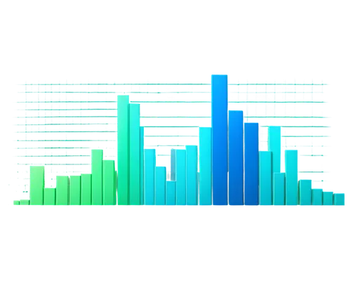 statistical graph, colorful bars, 3D pie chart, line chart trending upwards, scattered plot points, grid background, modern minimalist style, bright blue and green hues, subtle gradient effects, soft 